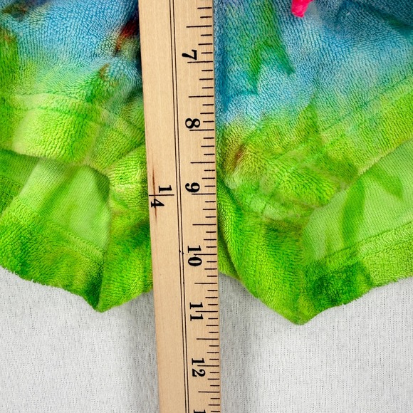 HARD TAIL Tie Dye Terry Shorts Womens XL Pink Green Neon Rainbow Mini Y2K NEW - Picture 8 of 12
